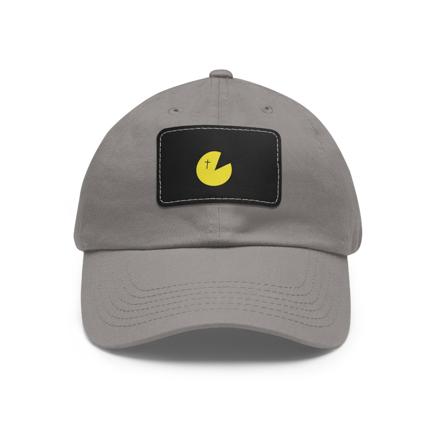 Dad Hat with Leather Patch (Rectangle)