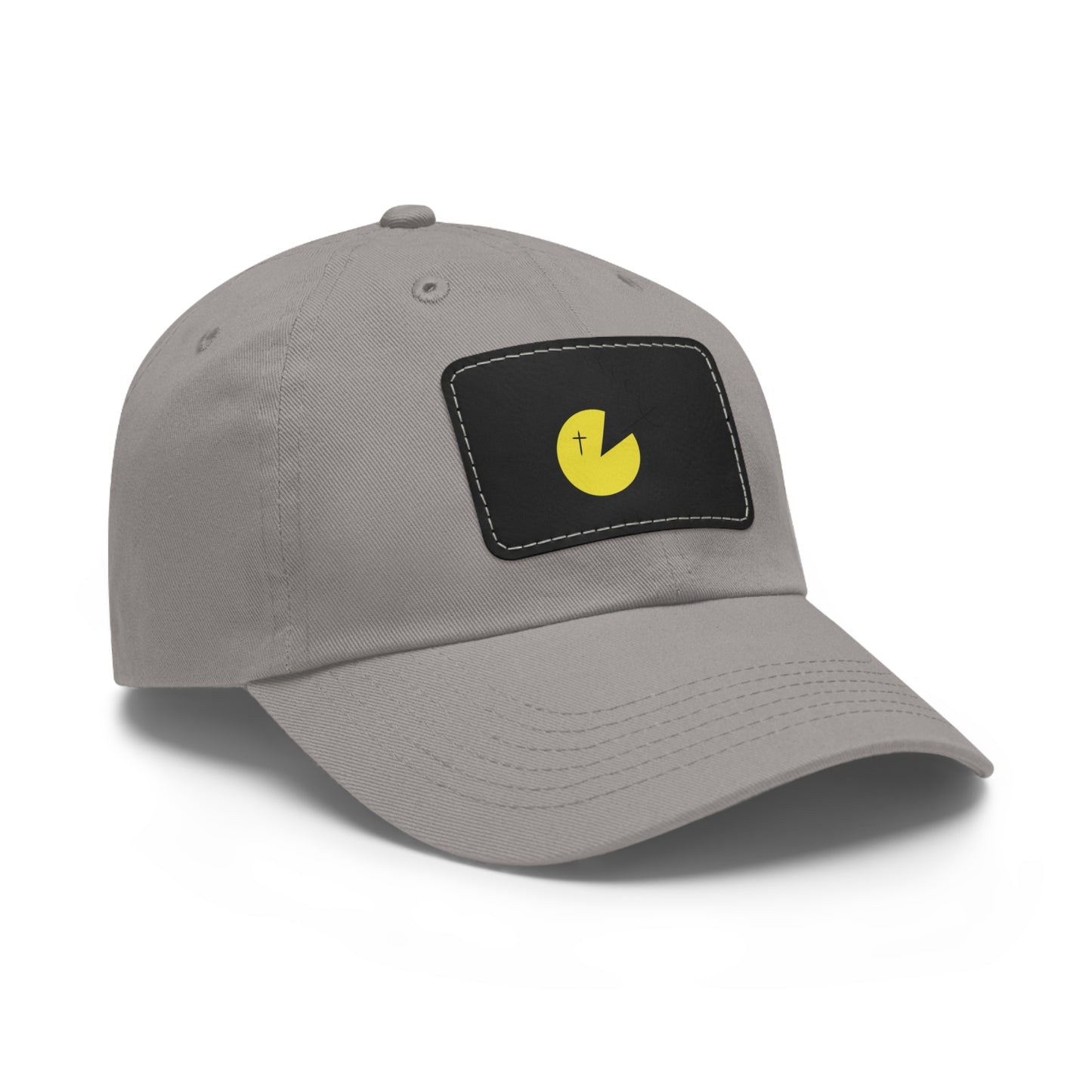 Dad Hat with Leather Patch (Rectangle)