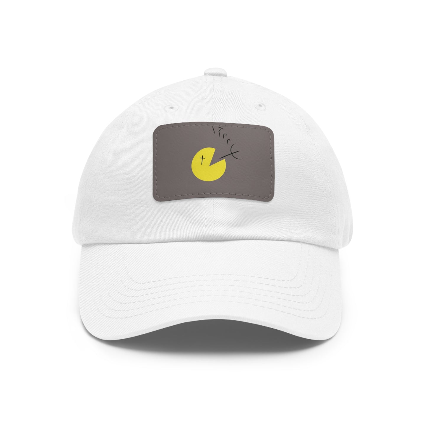 Dad Hat with Leather Patch (Rectangle)