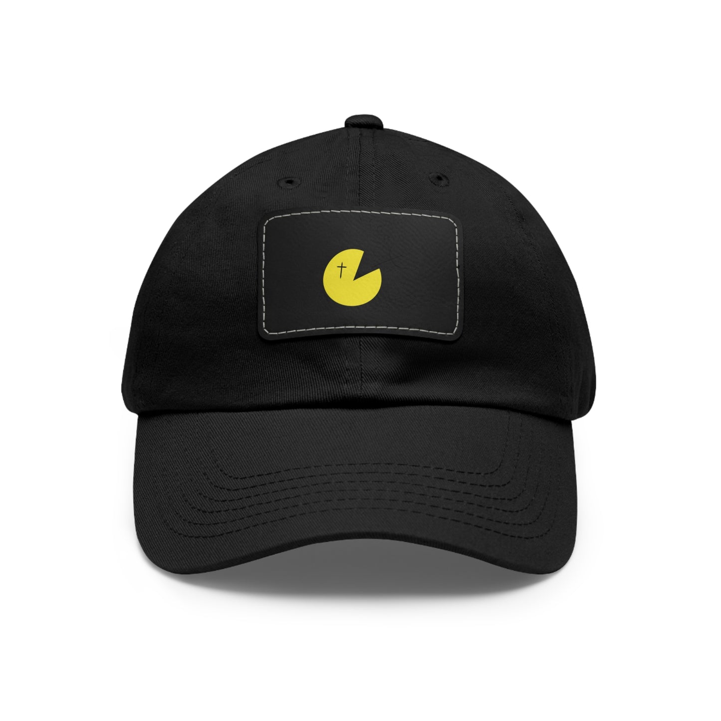 Dad Hat with Leather Patch (Rectangle)