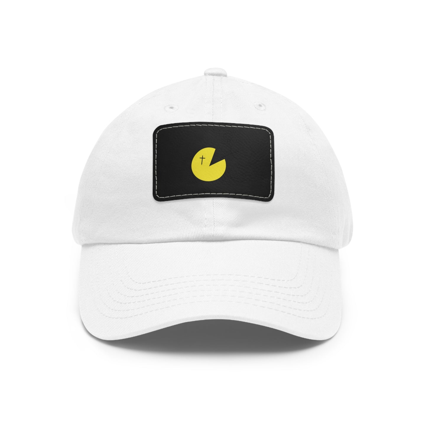 Dad Hat with Leather Patch (Rectangle)