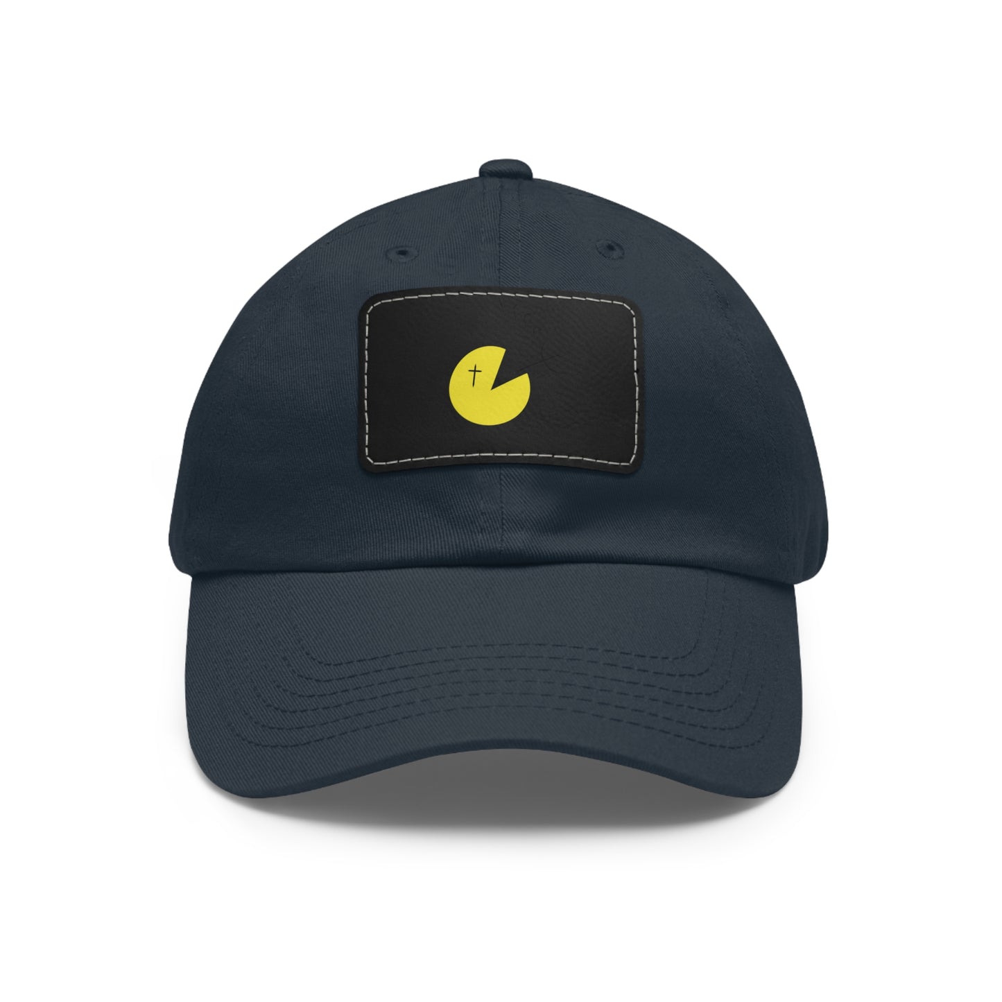 Dad Hat with Leather Patch (Rectangle)